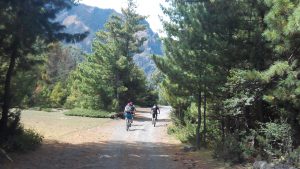 Upper Mustang Mountain biking tour itinerary